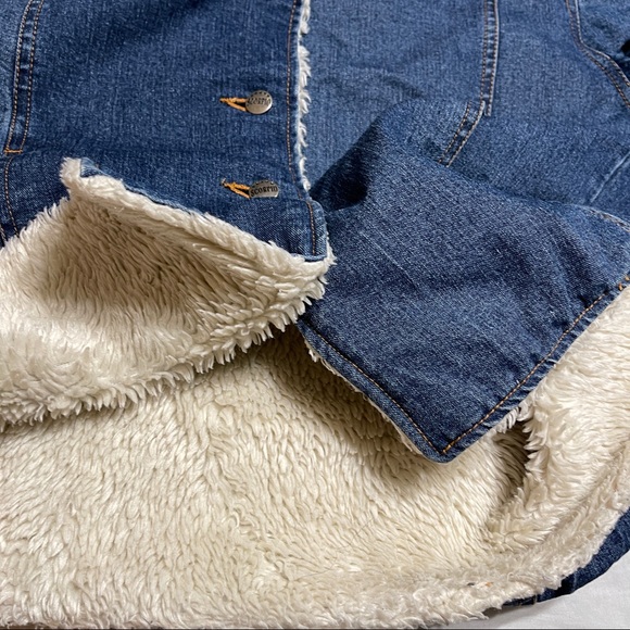 SCORPIO USA Sherpa lined Jean jacket Size Small - Picture 6 of 9